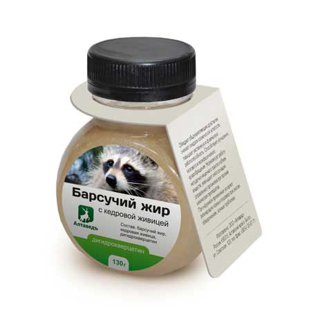 Барсучий жир с кедровой живицей
