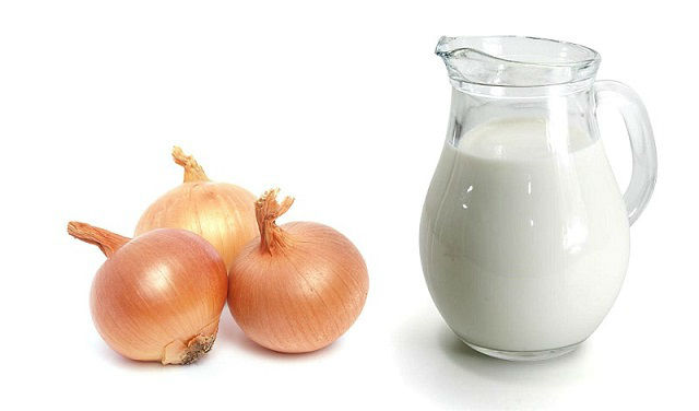 Молоко и лук Молоко и лук